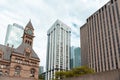 Toronto Old City Hall and Nathan Phillips Square on a cloudy day Royalty Free Stock Photo