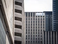 Munich RE logo, on of their headquarters for Canada in Toronto, Ontario.