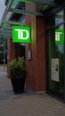 Toronto Dominion Bank sign Royalty Free Stock Photo