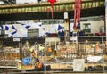 TORONTO, CANADA - NOVEMBER 22: Workers work on the new under construction building in November 22, 2017 in Toronto Downtown Royalty Free Stock Photo