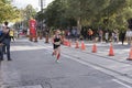 TORONTO, ON/CANADA - OCT 22, 2017: Marathon runner Kait passing