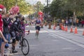 TORONTO, ON/CANADA - OCT 22, 2017: Marathon runner Nate passing