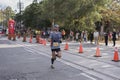 TORONTO, ON/CANADA - OCT 22, 2017: Marathon runner Roy passing t