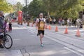 TORONTO, ON/CANADA - OCT 22, 2017: Marathon runner Simon passing