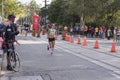 TORONTO, ON/CANADA - OCT 22, 2017: Marathon runner Tanis passing Royalty Free Stock Photo