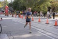 TORONTO, ON/CANADA - OCT 22, 2017: Marathon runner Yamil passing