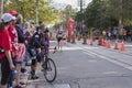 TORONTO, ON/CANADA - OCT 22, 2017: Marathon runners passing the