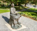 Sculpture: Norman Bethune by David Pellettier in Toronto in sunny day