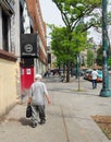 Toronto, Canada, 2015, An older man walking Royalty Free Stock Photo