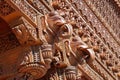 TORONTO, CANADA - 06 26 2016: Part of decoration of BAPS Shri Swaminarayan mandir in Toronto, Canada. This temple is a