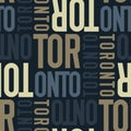 Toronto, canada seamless pattern Royalty Free Stock Photo