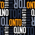 Toronto, canada seamless pattern Royalty Free Stock Photo