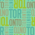 Toronto, canada seamless pattern Royalty Free Stock Photo