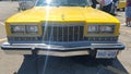 Yellow retro police car in Toronto