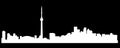 Toronto, Canada silhouette Royalty Free Stock Photo