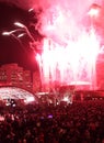 Toronto City Hall Fireworks Royalty Free Stock Photo