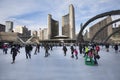 Toronto City Hall or New City Hall. Skating rink Canada Royalty Free Stock Photo