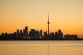 Toronto City Silhouette Royalty Free Stock Photo