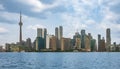 Toronto city skyline, Ontario, Canada. Beautiful Toronto\'s skyline over lake