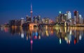 Toronto City Skyline Reflection Royalty Free Stock Photo