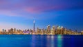 Toronto city Skyline at sunset Canada Royalty Free Stock Photo