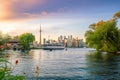 Toronto city Skyline at sunset Canada Royalty Free Stock Photo