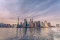 Toronto city during sunset from Toronto Central Island