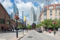 Toronto Cityscape and Flatiron Gooderham Building Royalty Free Stock Photo