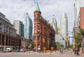 Toronto Cityscape and Flatiron Gooderham Building Royalty Free Stock Photo