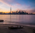 Toronto Colorful Sunset Royalty Free Stock Photo