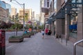 Toronto downtown, Business buildings, empty roads, lockdown period, Covid-19, evening time