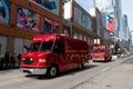 Toronto firefighters truck takes part in the St Patrick\'s Day Parade