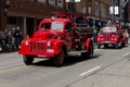 Toronto firefighters truck takes part in the St Patrick\'s Day Parade in Downtown Toronto