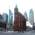 Toronto flatiron building Royalty Free Stock Photo