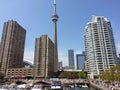 Marina overlooking Toronto Harbourfront Royalty Free Stock Photo
