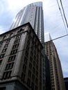 Toronto glass and granite high-rise tower in diminishing perspective Royalty Free Stock Photo