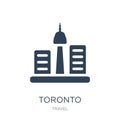 toronto icon in trendy design style. toronto icon isolated on white background. toronto vector icon simple and modern flat symbol Royalty Free Stock Photo