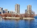 Toronto Lake Humber Bay February 2017 Royalty Free Stock Photo