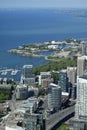 Toronto and Lake Ontario, Canada from CN Tower