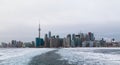 Toronto and Lake Ontario in the Winter Royalty Free Stock Photo