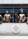 Toronto Maple Leafs Players outside the Air Canada Centre