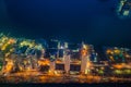 Toronto night view and park