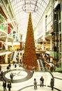 TORONTO - NOVEMBER 22, 2017: Christmas decorations at the Eaton Centre, one of the largest malls in Toronto, Ontario Royalty Free Stock Photo