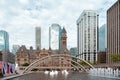 Toronto Old City Hall and Nathan Phillips Square on a cloudy day Royalty Free Stock Photo