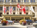 TORONTO, ONTARIO - AUGUST 31: A view of Royal York Hotel in downtown Toronto, Ontario, Canada. Royalty Free Stock Photo