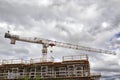 Cranes over the construction site, Toronto, Ontario, Canada