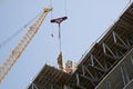 Cranes over the apartment construction site, Toronto, Ontario, Canada