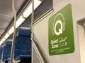 Quiet Zone by Audible on the Lakeshore West Go Train