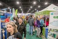 TORONTO, ONTARIO, CANADA - FEBRUARY 22, 2020: PEOPLE ATTEND THE OUTDOOR ADVENTURE AND TRAVEL SHOW AT THE INTERNATIONAL CENTRE.