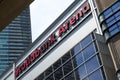 Toronto, Ontario/Canada - July 20 2018: Scotiabank Arena Signage downtown Toronto Union Station Signpost